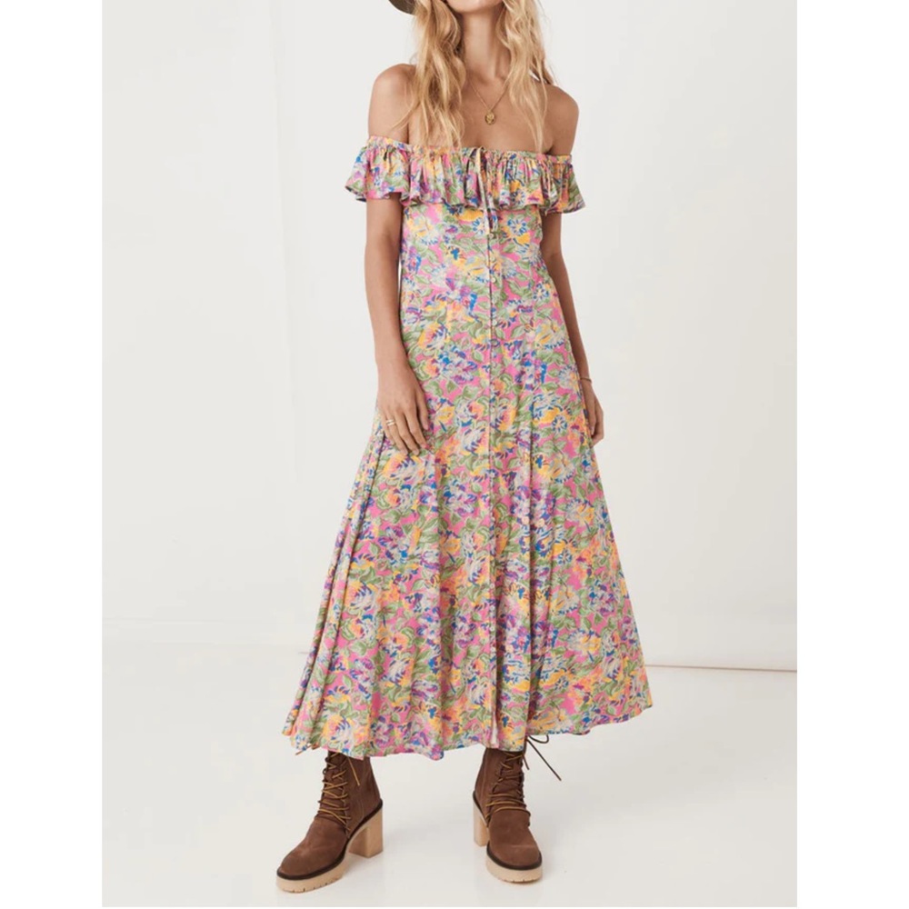 NWT SPELL DOLLY OFF SHOULDER SUNDRESS